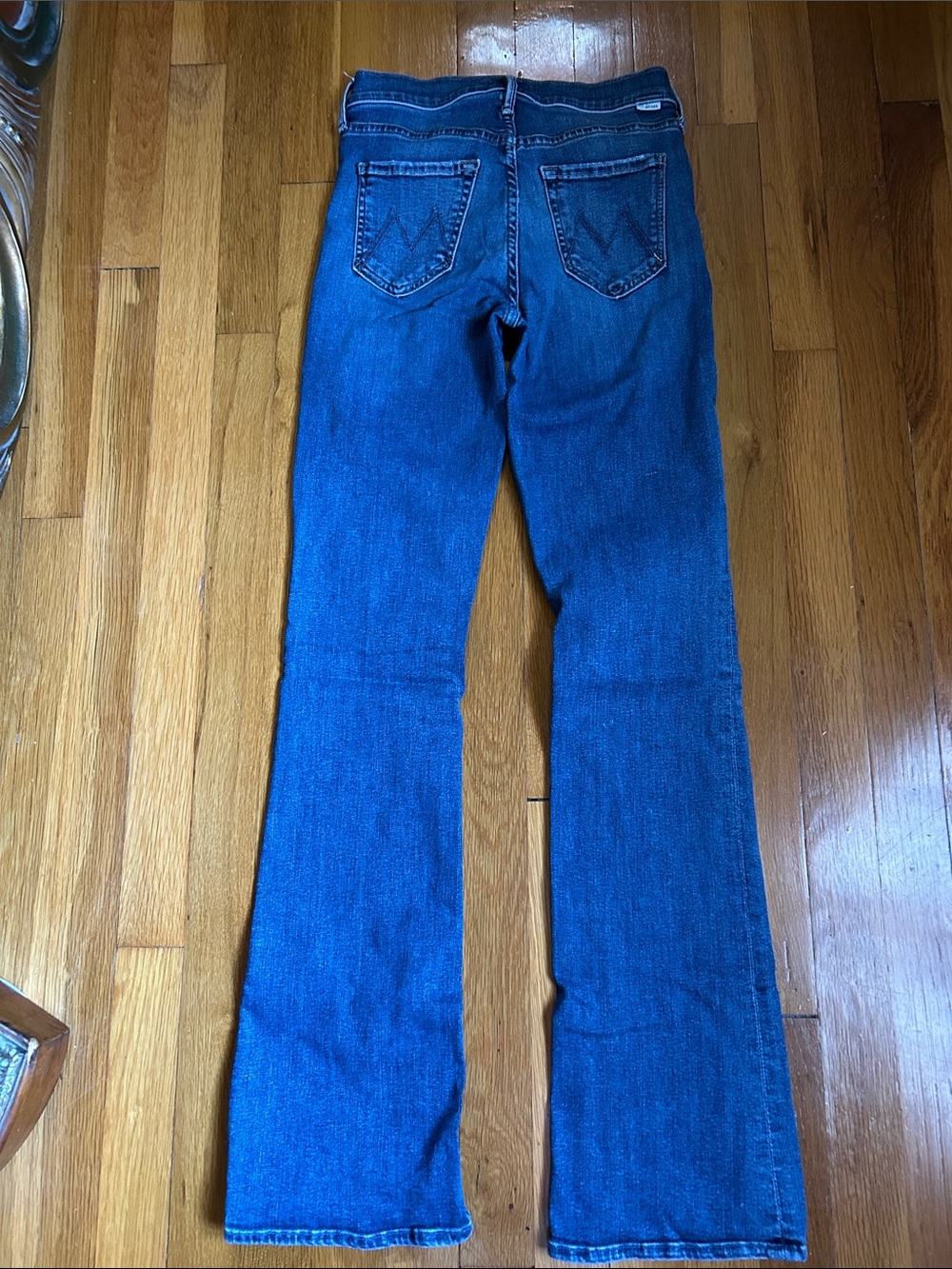 MOTHER JEANS BOOTCUT “ THE OUTSIDER SNEAK” 25 DARK AND STORMY NIGHT WORN ONCE